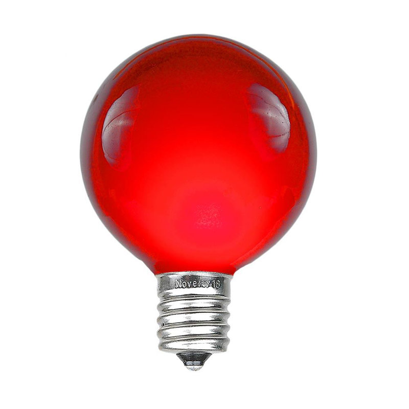 Novelty Lights 5 Watt, G40 Incandescent Light Bulb, E12/Candelabra Base